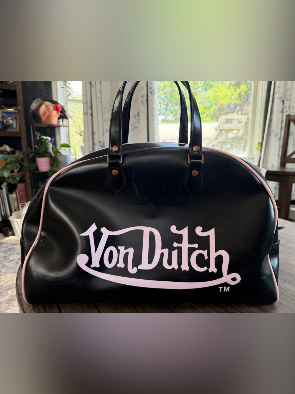 Vintage 90s Von Dutch small duffle